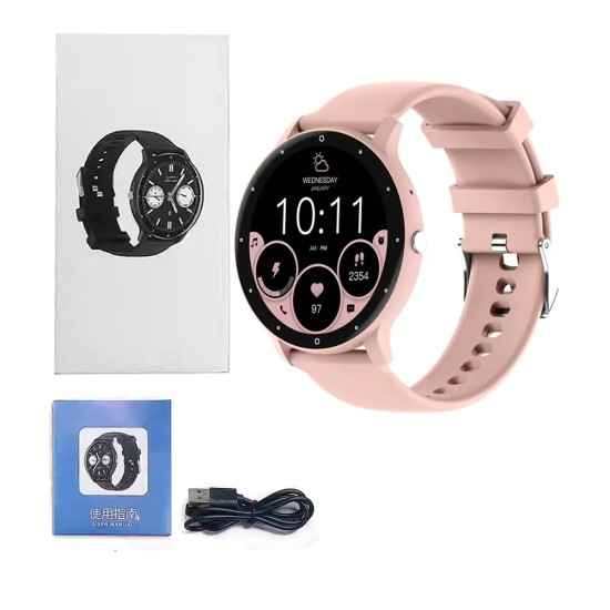 Smartwatch ZL02 Pro 1,39" (Versão para Chamada) Rosa